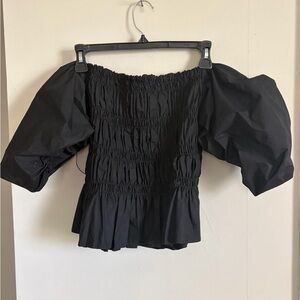 Astr Black Off-Shoulder Blouse